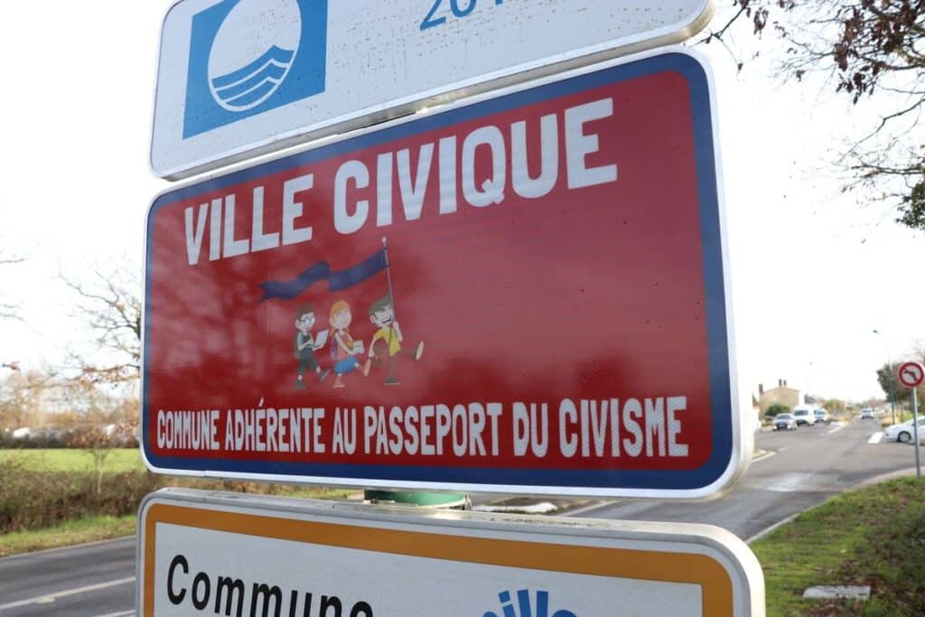 Panneau d'entrée de ville